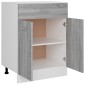 vidaXL Έπιπλο Με Συρτάρι Γκρι Sonoma 60x46x81,5 εκ. Επεξεργ. Ξύλο
