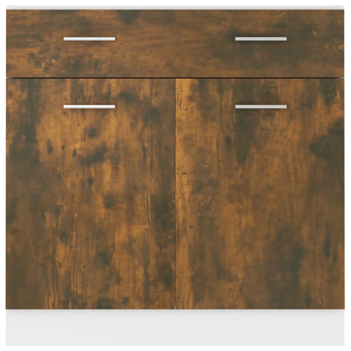 vidaXL Έπιπλο Με Συρτάρι Καπνιστή Δρυς 80x46x81,5 εκ. Επεξεργ. Ξύλο