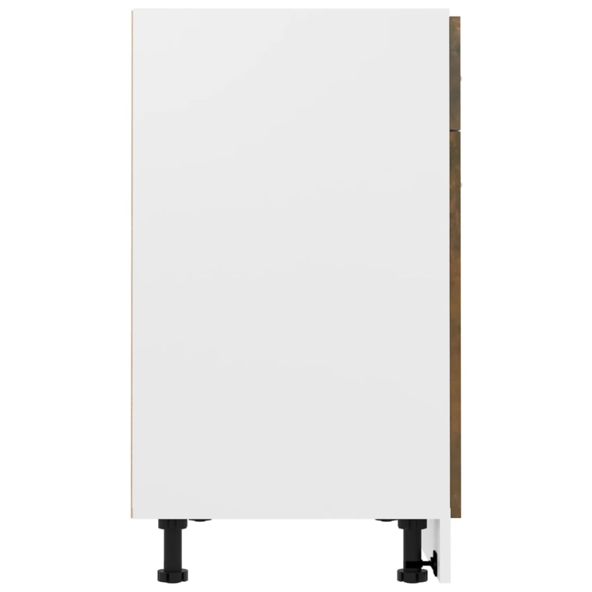 vidaXL Έπιπλο Με Συρτάρι Καπνιστή Δρυς 80x46x81,5 εκ. Επεξεργ. Ξύλο