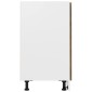 vidaXL Έπιπλο Με Συρτάρι Καπνιστή Δρυς 80x46x81,5 εκ. Επεξεργ. Ξύλο