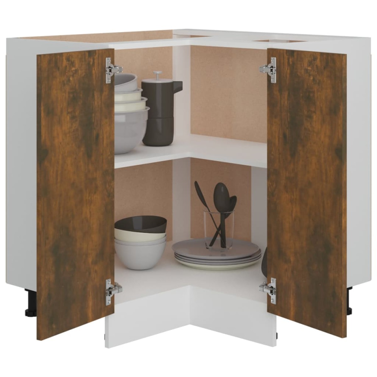 vidaXL Ντουλάπι Κουζίνας Καπνιστή Δρυς 75,5x75,5x80,5εκ. Επεξεργ. Ξύλο