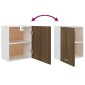 vidaXL Ντουλάπι Κρεμαστό Καφέ Δρυς 50 x 31 x 60 εκ. Επεξεργασμένο Ξύλο