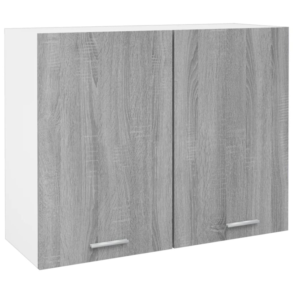 vidaXL Κρεμαστό Ντουλάπι "Lyon" Γκρι Sonoma 80x31x60 εκ. από Τεχνητό Ξύλο