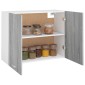 vidaXL Ντουλάπι Κρεμαστό Γκρι Sonoma 80x31x60 εκ. Επεξεργασμένο Ξύλο