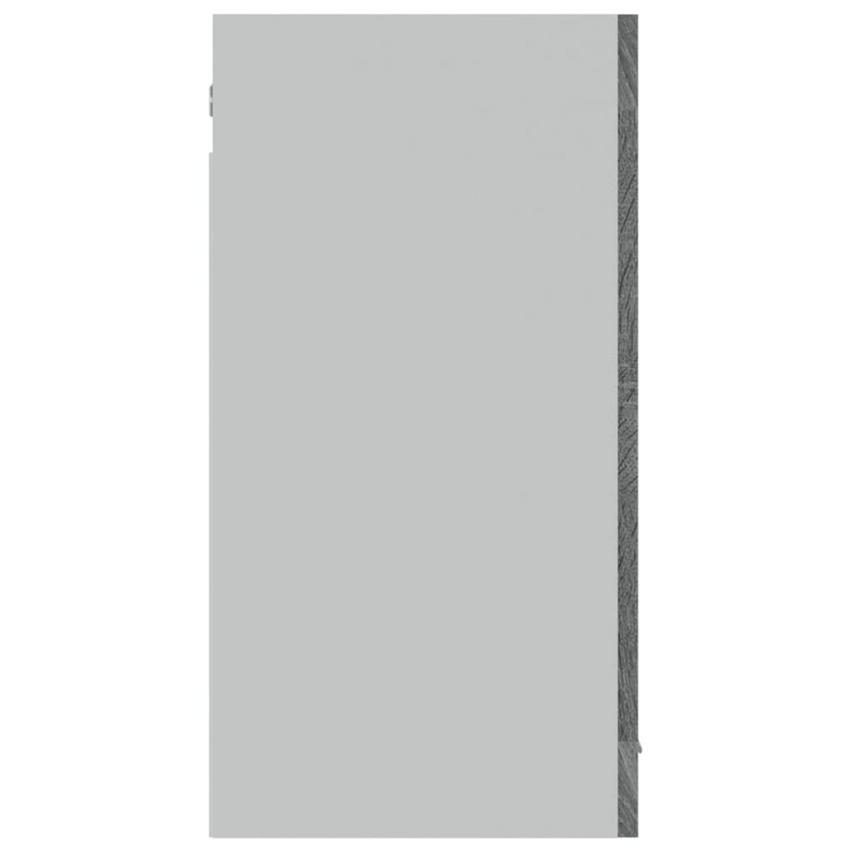 vidaXL Κρεμαστό Ντουλάπι Γυάλινο Γκρι Sonoma 80x31x60 εκ. Επεξ. Ξύλο