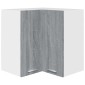 vidaXL Ντουλάπι Κρεμαστό Γωνιακό Γκρι Sonoma 57x57x60 εκ. Επεξ. Ξύλο