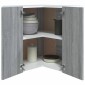 vidaXL Ντουλάπι Κρεμαστό Γωνιακό Γκρι Sonoma 57x57x60 εκ. Επεξ. Ξύλο