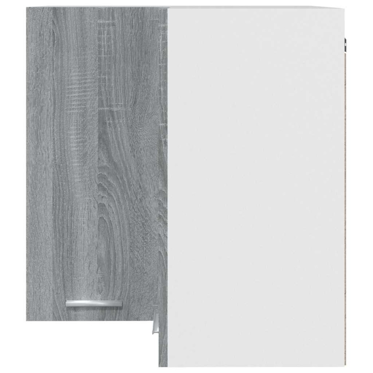 vidaXL Ντουλάπι Κρεμαστό Γωνιακό Γκρι Sonoma 57x57x60 εκ. Επεξ. Ξύλο