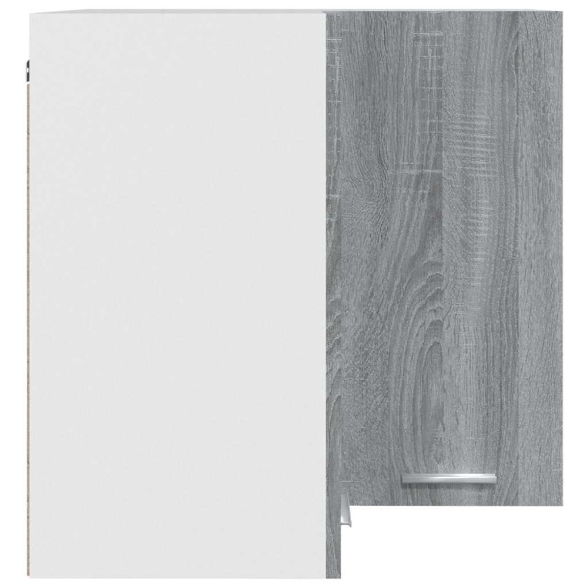 vidaXL Ντουλάπι Κρεμαστό Γωνιακό Γκρι Sonoma 57x57x60 εκ. Επεξ. Ξύλο