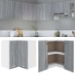 vidaXL Ντουλάπι Κρεμαστό Γωνιακό Γκρι Sonoma 57x57x60 εκ. Επεξ. Ξύλο