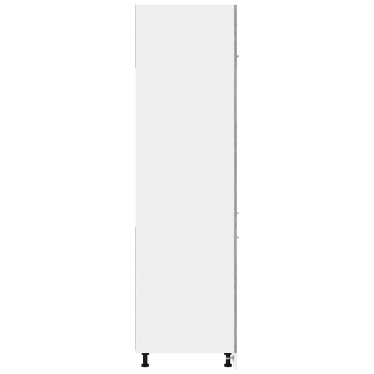 vidaXL Ντουλάπι Ψυγείου Γκρι sonoma 60x57x207 εκ. Επεξεργ. Ξύλο