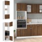 vidaXL Ντουλάπι Φ. Μικροκιμάτων Καφέ Δρυς 60x57x207εκ. Επεξ. Ξύλο