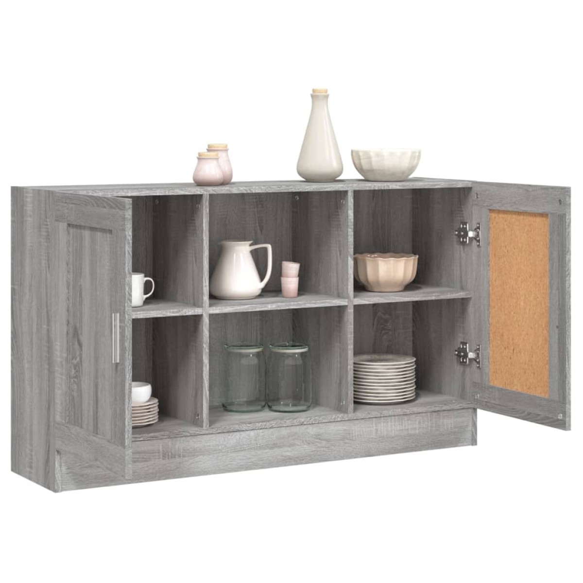 vidaXL Μπουφές Γκρι Sonoma 120 x 30,5 x 70 εκ. από Επεξεργασμένο Ξύλο