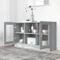 vidaXL Βιτρίνα Γκρι Sonoma 120x30,5x70 εκ. από Επεξεργασμένο Ξύλο