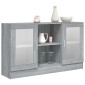 vidaXL Βιτρίνα Γκρι Sonoma 120x30,5x70 εκ. από Επεξεργασμένο Ξύλο