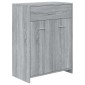 vidaXL Ντουλάπι Μπάνιου Γκρι Sonoma 60x33x80 εκ. Επεξεργασμένο Ξύλο