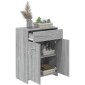 vidaXL Ντουλάπι Μπάνιου Γκρι Sonoma 60x33x80 εκ. Επεξεργασμένο Ξύλο