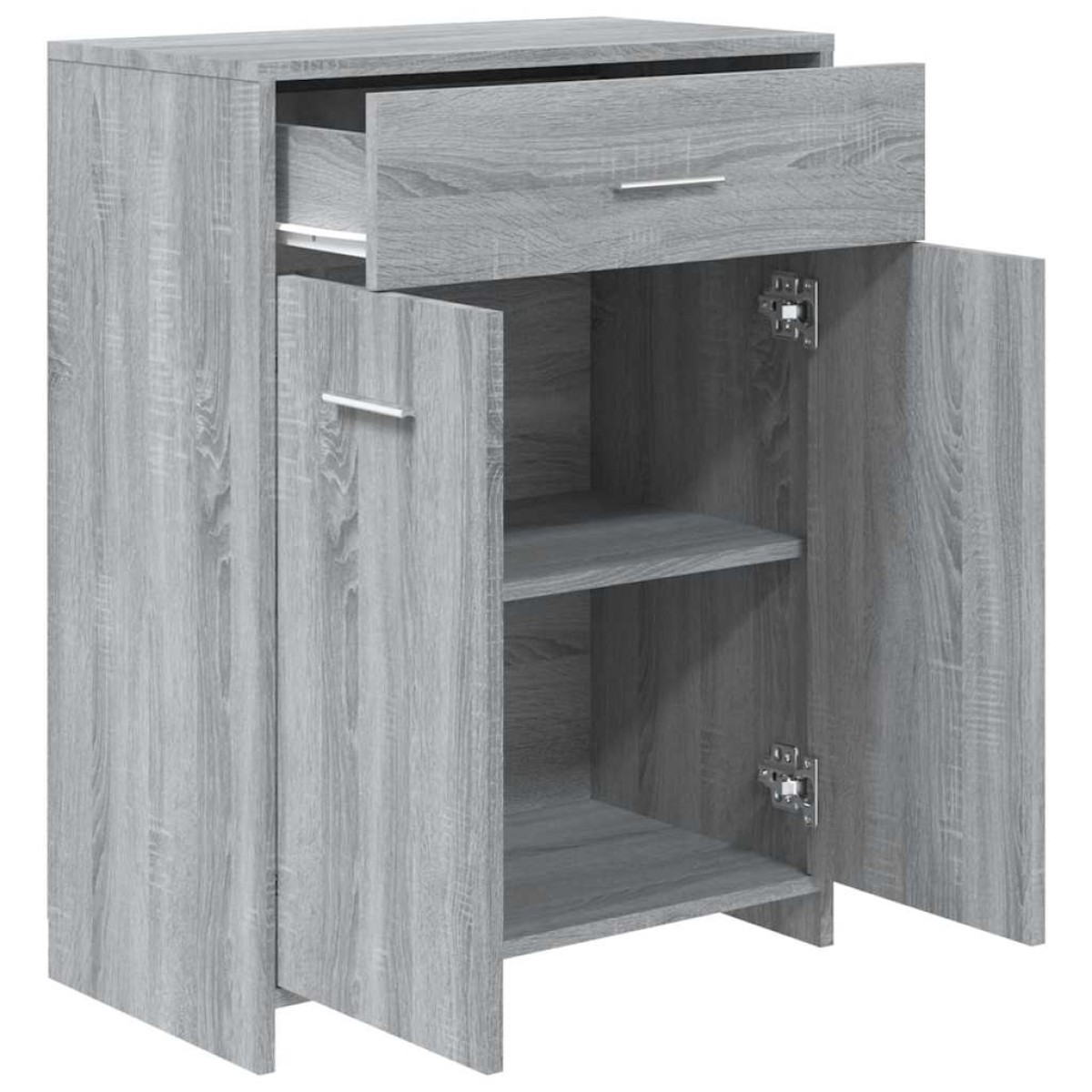 vidaXL Ντουλάπι Μπάνιου Γκρι Sonoma 60x33x80 εκ. Επεξεργασμένο Ξύλο