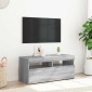 vidaXL Έπιπλο Τηλεόρασης με LED Γκρι Sonoma 90x35x40 εκ.