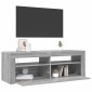 vidaXL Έπιπλο Τηλεόρασης με LED Γκρι Sonoma 120x35x40 εκ.