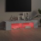 vidaXL Έπιπλο Τηλεόρασης με LED Γκρι Sonoma 135x39x30 εκ.