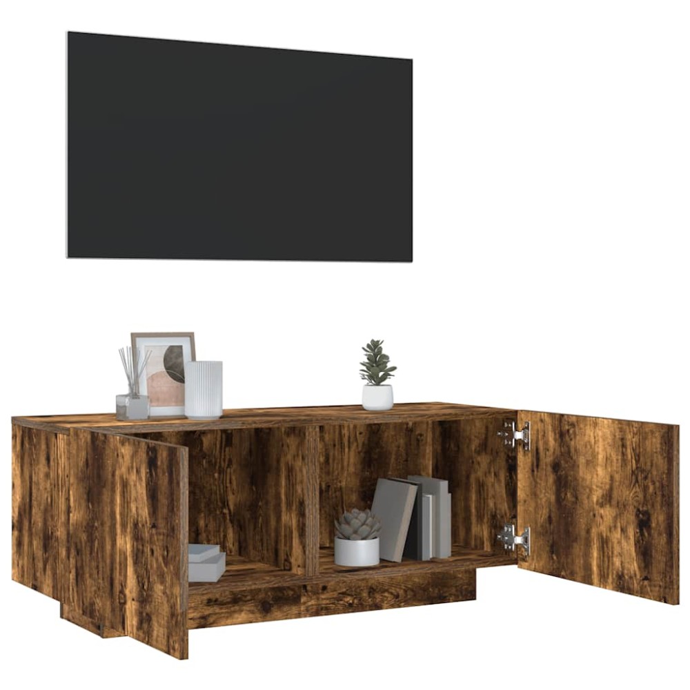 vidaXL Έπιπλο Τηλεόρασης Καπνιστή Δρυς 100x35x40 εκ. Επεξ. Ξύλο