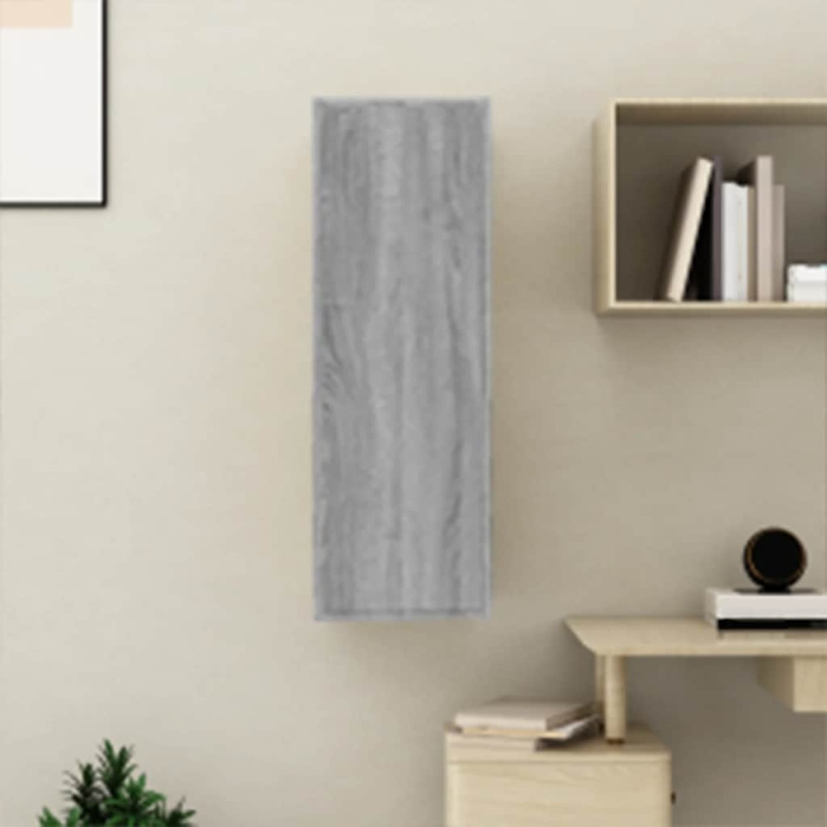 vidaXL Έπιπλο Τηλεόρασης Γκρι Sonoma 30,5x30x90 εκ. από Επεξεργ. Ξύλο