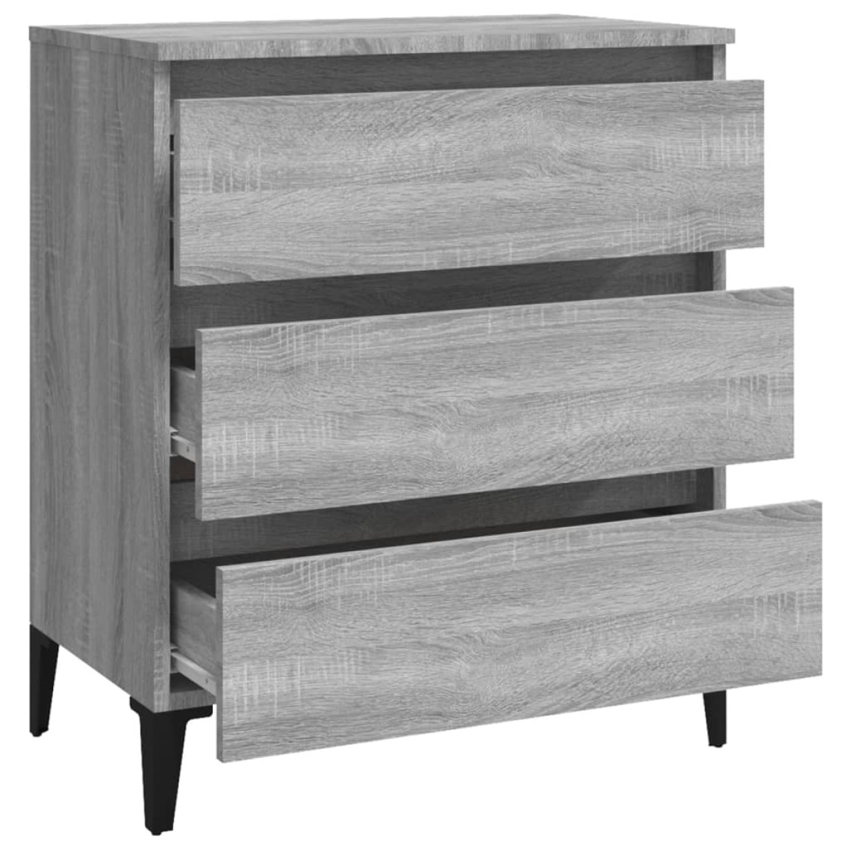 vidaXL Συρταριέρα Γκρι Sonoma 60 x 35 x 69 εκ. από Επεξεργασμένο Ξύλο