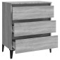 vidaXL Συρταριέρα Γκρι Sonoma 60 x 35 x 69 εκ. από Επεξεργασμένο Ξύλο