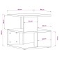 vidaXL Βοηθητικό Τραπέζι Καπνιστή Δρυς 40x40x40 εκ. Επεξεργασμένο Ξύλο
