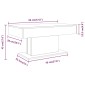 vidaXL Τραπεζάκι Σαλονιού Γκρι Sonoma 96x50x45 εκ. Επεξεργασμένο Ξύλο