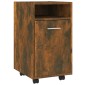 vidaXL Ντουλάπι με Ροδάκια Καπνιστή Δρυς 33x38x60 εκ. Επεξεργ. ξύλο