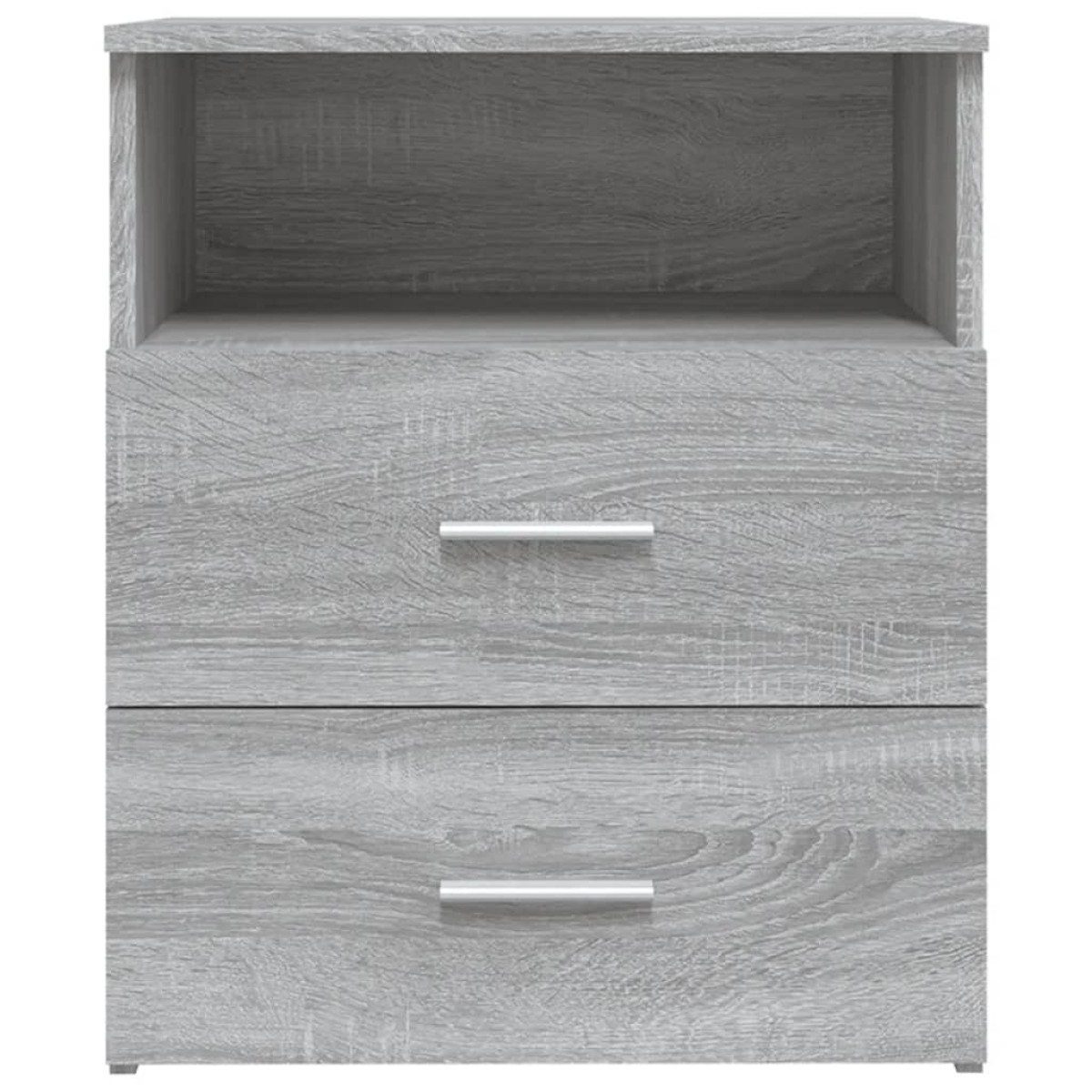 vidaXL Κομοδίνα 2 τεμ. Γκρι Sonoma 50 x 32 x 60 εκ.