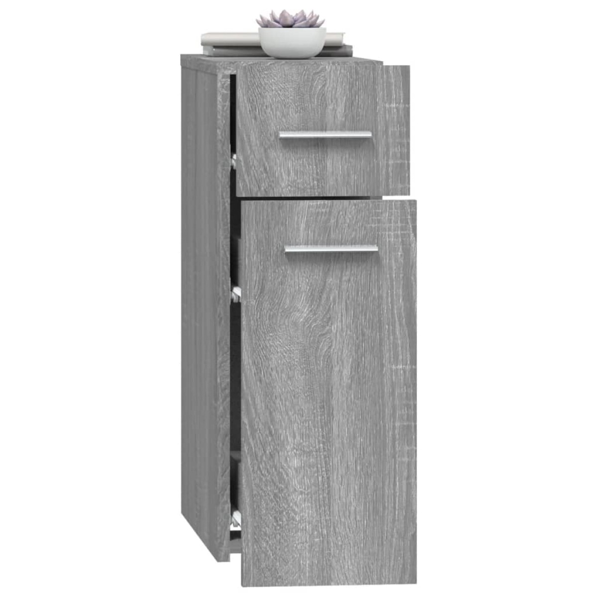 vidaXL Συρταριέρα Γενικής Χρήσης Γκρι Sonoma 20x45,5x60 εκ. Επεξ. Ξύλο