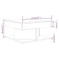 vidaXL Τραπεζάκι Σαλονιού Γκρι Sonoma 57x57x30 εκ. Επεξεργασμένο Ξύλο