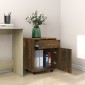 vidaXL Ντουλάπι Με Ροδάκια Καπνιστή Δρυς 45x38x54 εκ. Επεξεργ. Ξύλο