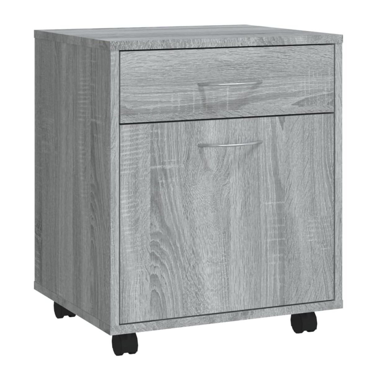 vidaXL Ντουλάπι Με Ροδάκια Γκρι Sonoma 45 x 38 x 54 εκ. Επεξεργ. Ξύλο