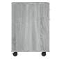 vidaXL Ντουλάπι Με Ροδάκια Γκρι Sonoma 45 x 38 x 54 εκ. Επεξεργ. Ξύλο