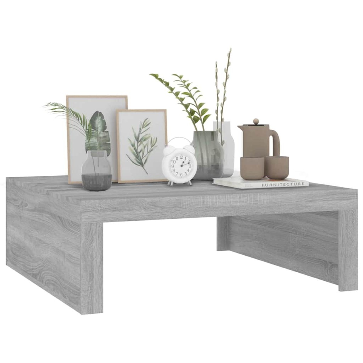 vidaXL Τραπεζάκι Σαλονιού Γκρι Sonoma 100x100x35εκ. Επεξεργασμένο Ξύλο