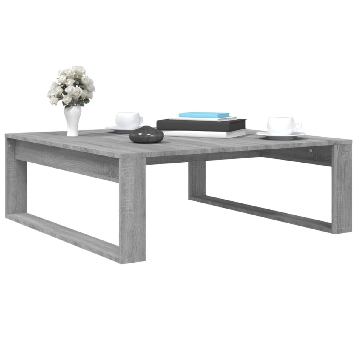 vidaXL Τραπεζάκι Σαλονιού Γκρι Sonoma 100x100x35εκ. Επεξεργασμένο Ξύλο