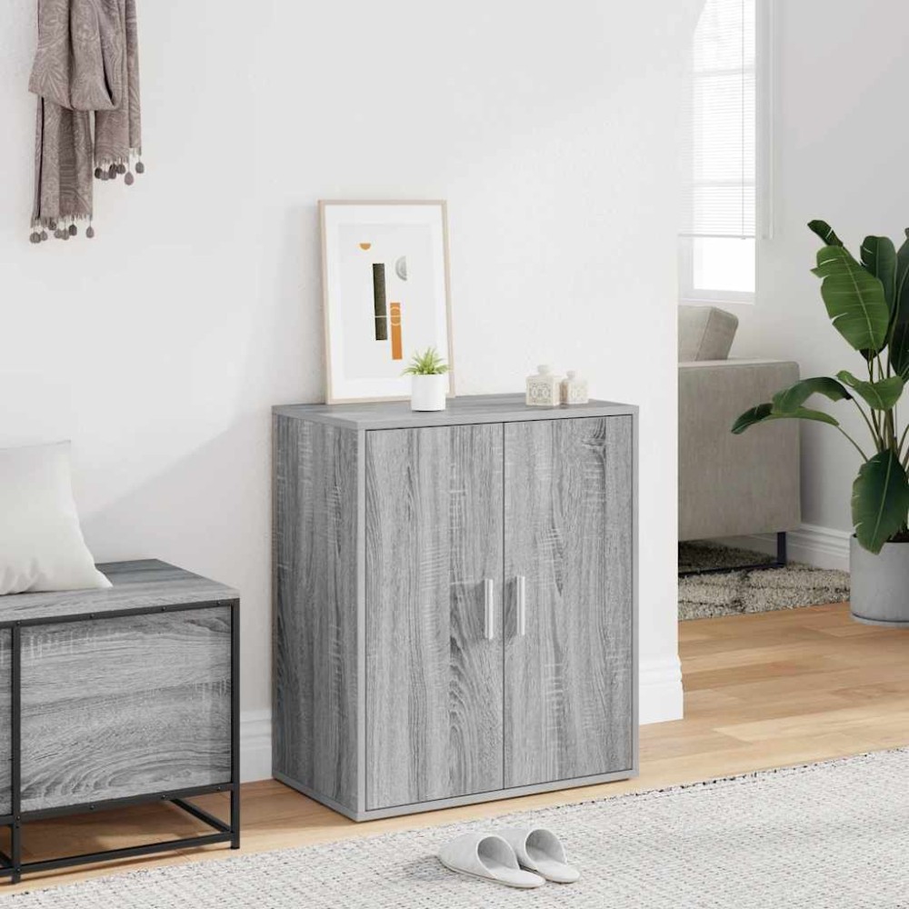 vidaXL Παπουτσοθήκη Γκρι Sonoma 60x35x70 εκ. από Επεξεργασμένο Ξύλο
