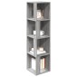 vidaXL Γωνιακό Έπιπλο Γκρι Sonoma 33x33x132 εκ. από Επεξεργ. Ξύλο