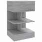 vidaXL Κομοδίνο Γκρι Sonoma 40 x 35 x 65 εκ. από Επεξεργασμένο Ξύλο