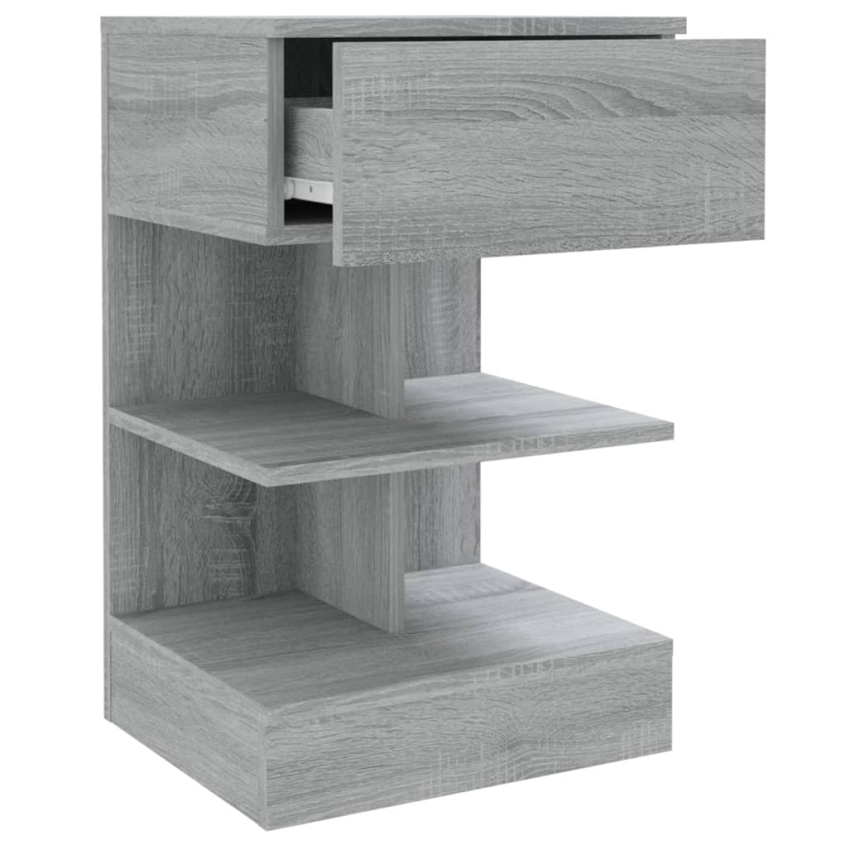 vidaXL Κομοδίνο Γκρι Sonoma 40 x 35 x 65 εκ. από Επεξεργασμένο Ξύλο
