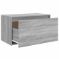 vidaXL Πάγκος Χολ Γκρι Sonoma 80 x 40 x 45 εκ. από Επεξεργασμένο Ξύλο