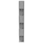 vidaXL Βιβλιοθήκη/Διαχωρ. Χώρου Γκρι Sonoma 80x24x192 εκ Επεξεργ. Ξύλο