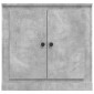 vidaXL Μπουφές Γκρι Σκυροδέματος 70x35,5x67,5 εκ. Επεξεργασμένο Ξύλο