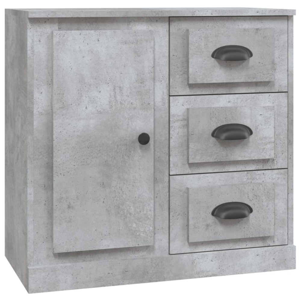 vidaXL Μπουφές Γκρι Σκυροδέματος 70x35,5x67,5 εκ. Επεξεργασμένο Ξύλο