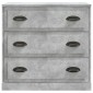 vidaXL Μπουφές Γκρι Σκυροδέματος 70x35,5x67,5 εκ. Επεξεργασμένο Ξύλο