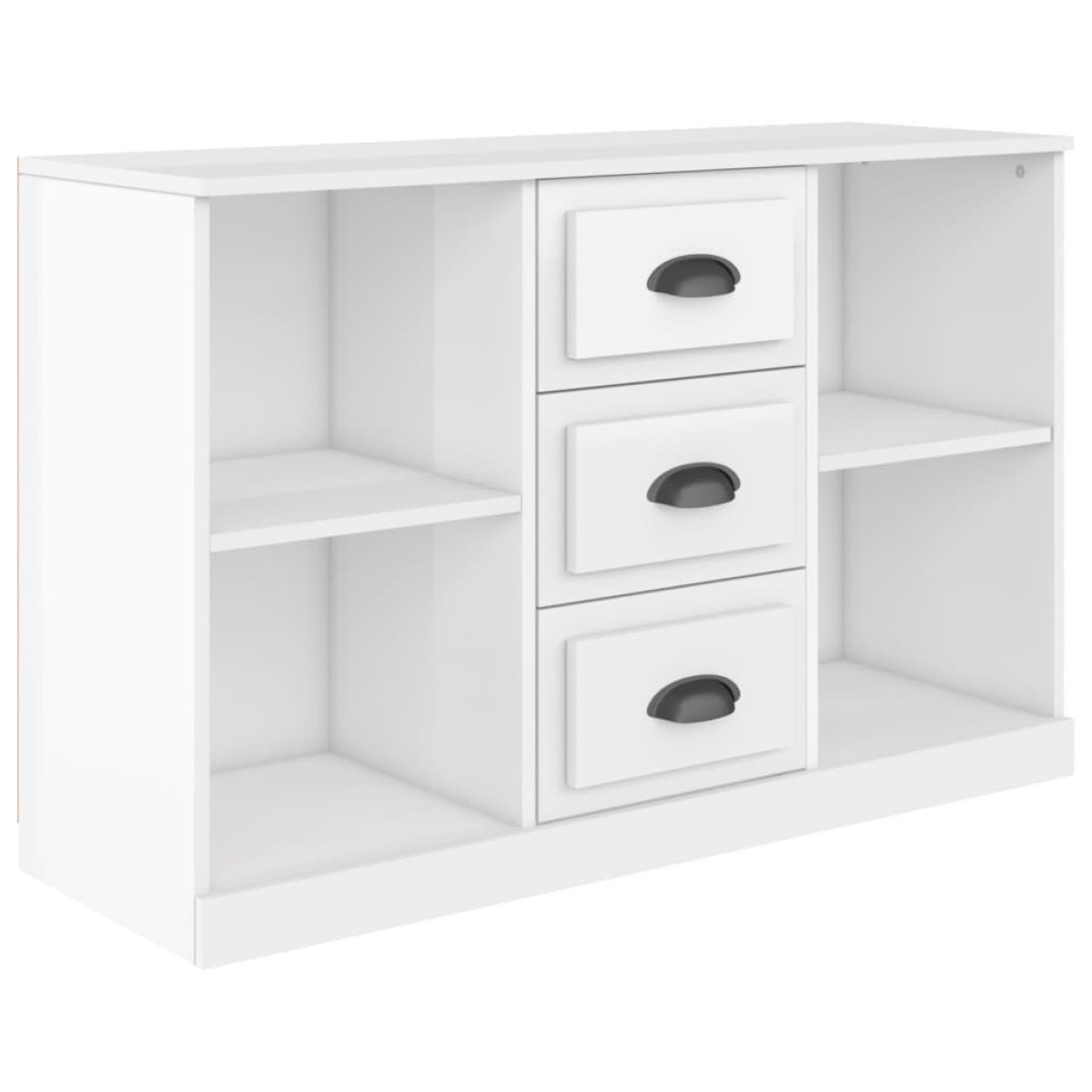 vidaXL Ντουλάπι Γυαλιστερό Λευκό 104,5x35,5x67,5εκ. Επεξεργασμένο Ξύλο